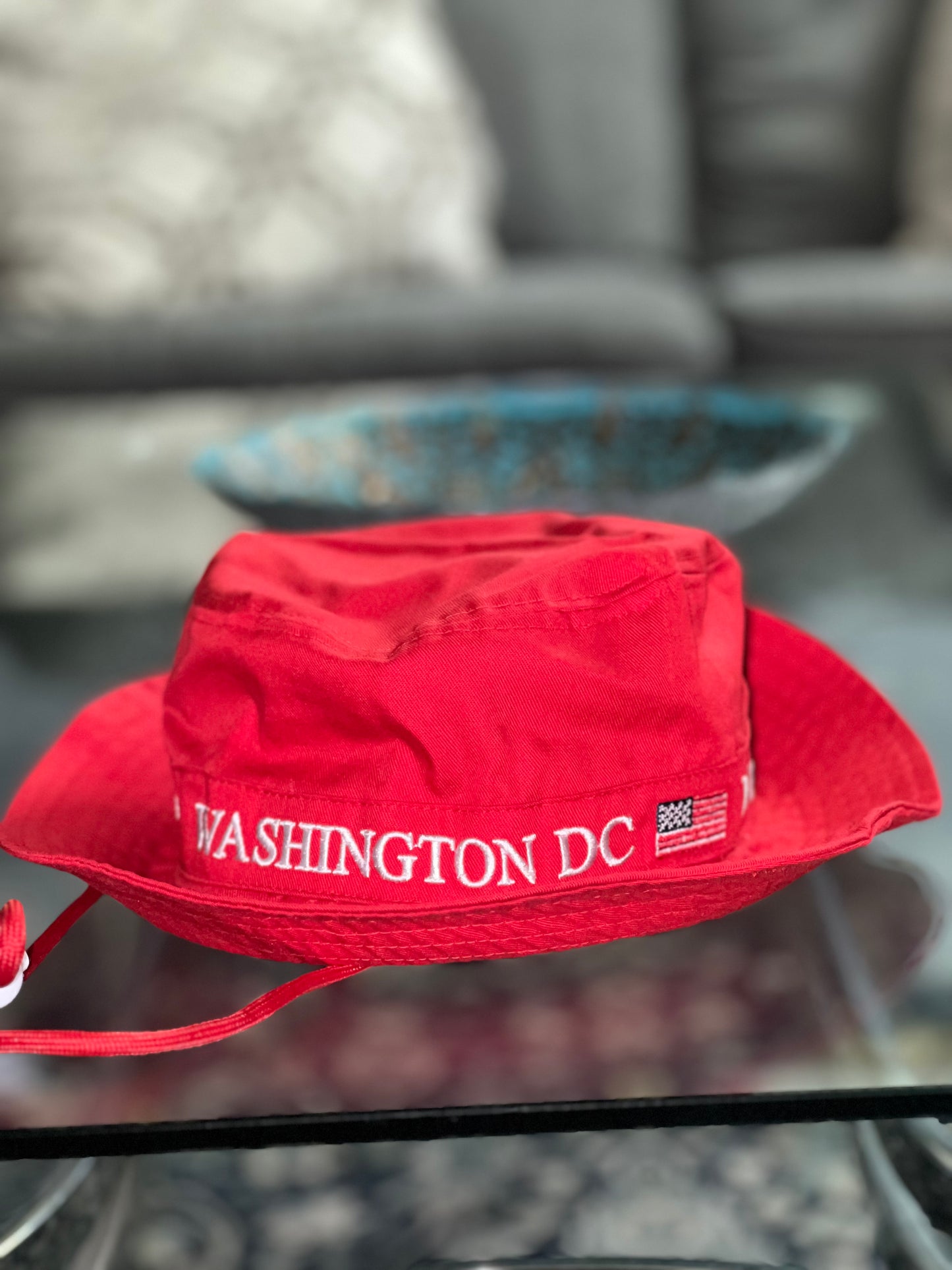 Washington DC Red Bucket Hat