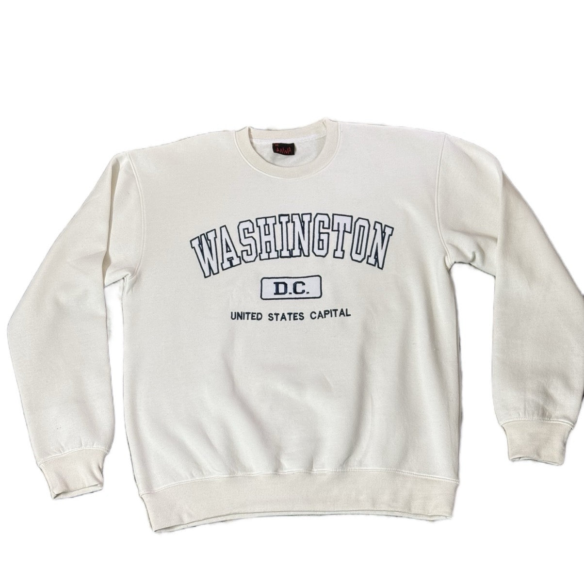 White Washington DC Crewneck Sweater