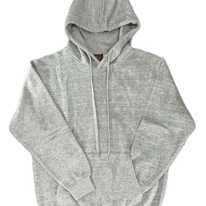 Gray Plain Hoodie Sweatshirt