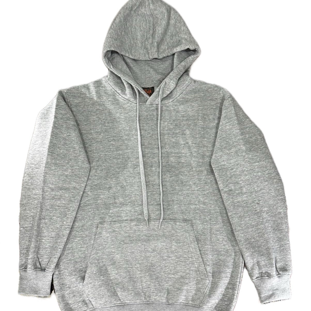 Gray Plain Hoodie Sweatshirt